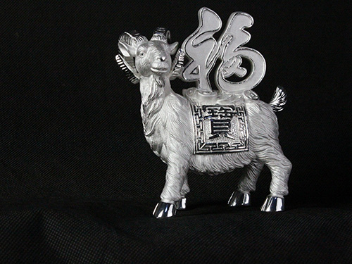 福字羊：110x58x125mm85克_缩小大小